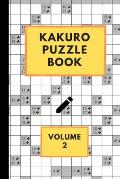 Kakuro Puzzle Book Volume 2: Kakuro puzzles - 60 Various Puzzles With Solutions - One Puzzle Per Page - Kakuro Cross Sums - Cross Addition Puzzles