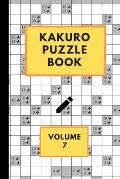 Kakuro Puzzle Book Volume 7: Kakuro puzzles - 60 Various Puzzles With Solutions - One Puzzle Per Page - Kakuro Cross Sums - Cross Addition Puzzles