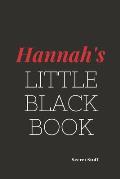 Hannah's Little Black Book.: Hannah's Little Black Book.