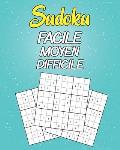 Sudoku Facile Moyen Difficile: Sudoku Pour Enfants intelligents, Niveau de Difficult? Adapt? aux Enfants ? Partir de 4 Ans - Sudoku Facile avec Solut