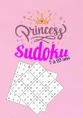 Princess Sudoku 7 ? 10 ans: : Niveaux Facile - Moyens - Difficile - 210 Grilles Sudoku pour Enfants (filles) de 6 ? 10 Ans avec Solutions