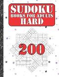 Sudoku books for adults hard: 200 Sudokus from hard with solutions for adults Gifts Sudoku hard book Galaxy Sky Lover adults, kids