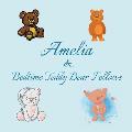 Amelia & Bedtime Teddy Bear Fellows: Short Goodnight Story for Toddlers - 5 Minute Good Night Stories to Read - Personalized Baby Books with Your Chil