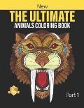 THE ULTIMATE Animals Coloring Book: 200 unique designs to release your stress