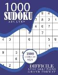 Sudoku Adultes Difficile: 1000 grilles de Sudoku Difficile avec solutions Carnet Sudoku Pour Adultes Livre de Jeux Sudoku Pour Adultes