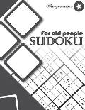Sudoku for old people: +100 relaxing, fun, classic puzzles perfect for adults (easy to hard ), very large (8.5x11 in), Easy to tear out