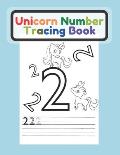 Unicorn Number Tracing Book: For Kids