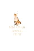 Dogs Are My Favorite People: Cute Family Gift Idea for dogs lover Border Collie: Lined Notebook - journal (6 - 9) - 110 Pages - Matte notebook