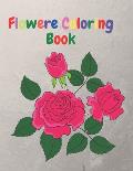 Flower Coloring Book: An Adult Coloring Book with Flower Collection, Flower Designs for Relaxation and 40 Cute Pages.