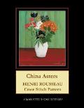 China Asters: Henri Rousseau Cross Stitch Pattern