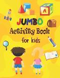 Jumbo Activity Book for Kids: This book include 8 different games such as tracing game, find the single one, four in a row, Tic Tac Toe and more. Fu