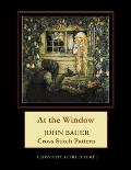 At the Window: John Bauer Cross Stitch Pattern