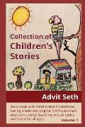 Collection of Children's Stories: Story book with hand-drawn illustrations, having brand new original 5-minute smart and short stories (bedtime, moral