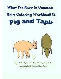 What We Have in Common Brim Coloring Workbook: Pig and Tapir