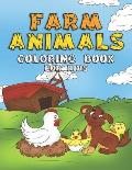 Farm Animals Coloring Book For Kids: Cute Activity Book With Over 25 Pages Filled Of Animals - Perfect For Kids Ages 4-8 Years Old