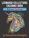 Leonardo collections Coloring Book Animal Editions: Mandala coloring book Animal Editions