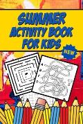 Summer Activity Book for Kids: Logic Puzzles for Clever Kids, Labyrinth Book for Kids, Battleship Books for Kids, Mixed Puzzles for Kids, Four in a R