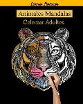 Animales Mandalas Colorear Adultos: 50 Mandalas Animales, libro de colorear para adultos mandalas, 50 Dise?os para aliviar el estr?s para la relajaci?