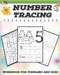 Number Tracing: Workbook for Toddlers and Kids Ages 3-5 Trace Numbers Book Practice for Preschoolers & kindergarten
