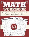 A Big Math Workbook for Grade 1: Digits 0-20 Addition Subtraction Practice Workbook for Kids Ages 5-8