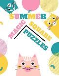 Summer Magic Square Puzzles: Elementary logic puzzles, Magic of mathematics, Mathematics books for kids, Mental magic book
