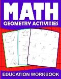 Math education workbook geometry activities: Maths Practice geometry Problem Daily Exercises in Angle circle, length of the rectangles... to improve g