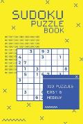 Sudoku Puzzle Book - 320 Puzzles Easy & Medium: Sudoku Puzzle Books for Adults (Retro 90's Computer Nerd Style)