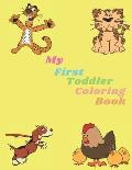 my first toddler coloring book: kids coloring activity books, kids activity books, preschool and kindergarten