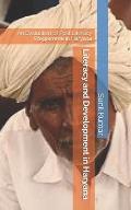 Literacy and Development in Haryana: An Evaluation of Post Literacy Programme in Haryana