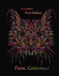 Animal Mandalas Para Colorear: Libro de colorante para los adultos con 50 mandalas para el alivio del estr?s y de buen humor