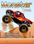 Monster Truck Coloring Book Awesome For Kids: Coloring Book for Boys and Girls