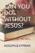 Can You Do Without Jesus?: Then You Are the Devil.