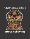 Adult Coloring Book Stress Relieving: 80 pages of coloring size 8.5 11