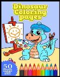 Dinosaur Coloring Pages: 50 pages Of coloring for Kids Size 8.5 11