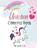 Unicorn Coloring Book For Kids 4-8: 36 Unique Coloring Images Of Gorgeous Unicorns (8.5 X 11)
