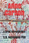 Anne Carson: An Introduction