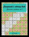 Campanule's coloring book: Geometric patterns coloring book 52 Designs