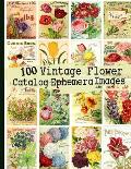 100 Vintage Flower Catalog Ephemera Images