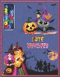 Cute Witches Coloring Book: A Perfect Halloween Witches Coloring Book For Kids