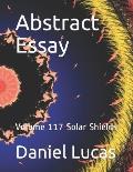 Abstract Essay: Volume 117 Solar Shields