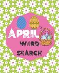 April Word Search: Gift For All Aries & Taurus Family Members Born In April Who Love Diamonds