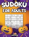 Sudoku for Adults: 200 Sudoku Puzzles for Adults with Solutions - Large Print - Halloween Edition