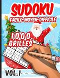 Sudoku facile-moyen-difficile 1000 grilles