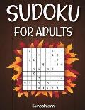 Sudoku for Adults: 200 Sudoku Puzzles for Adults with Solutions - Large Print - Thanksgiving Edition