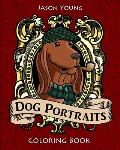 Dog Portraits Coloring Book: Dog Coloring Books for Adults