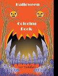 Halloween Coloring Book For Toddlers: A Collection of Scary Fun for happy Halloween Coloring Pages for Kids 2-5