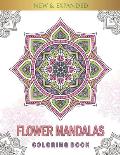 Flower Mandalas Coloring Book: Adults Relaxation with 50 Fun, Simple, and Relaxing Coloring Pages