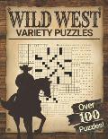 Wild West Variety Puzzles: Adult Word Puzzle Brain Games Book Fun and Relaxing