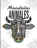 Mandalas Animales: Libro para colorear para adultos y adolescentes - Mandala - Antiestr?s, relajaci?n - Gran formato