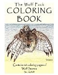 The Wolf Pack Coloring Book 26 Coloring Pages of Wolf Scenes Volume 1